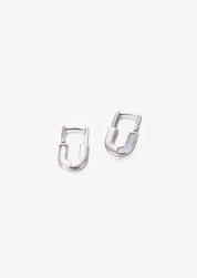 Shell Lock Hoop Earrings