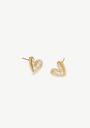 Heart Stud Earrings