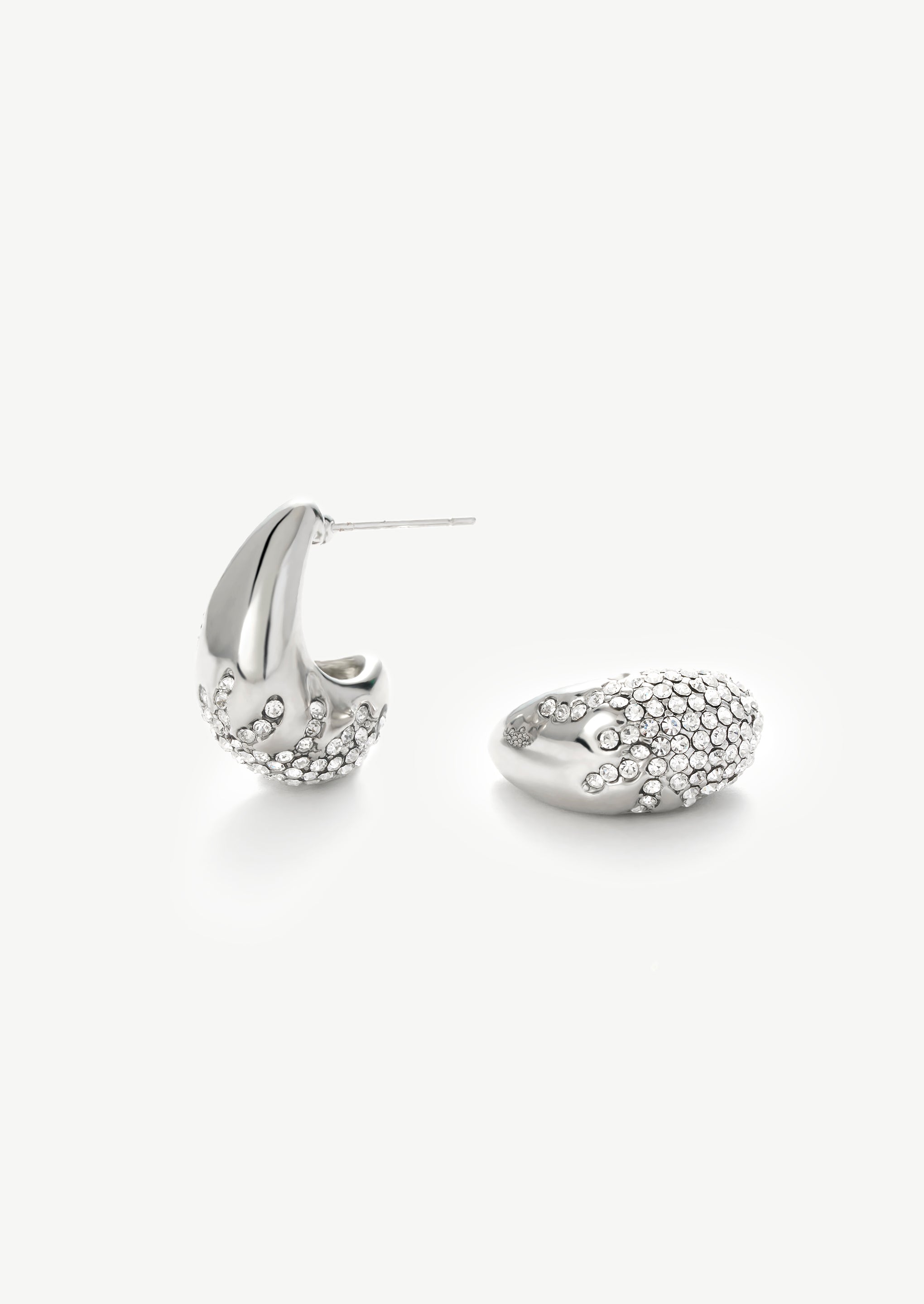 Gemstone Hoop Earrings