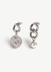 Coin Pearl Earrings