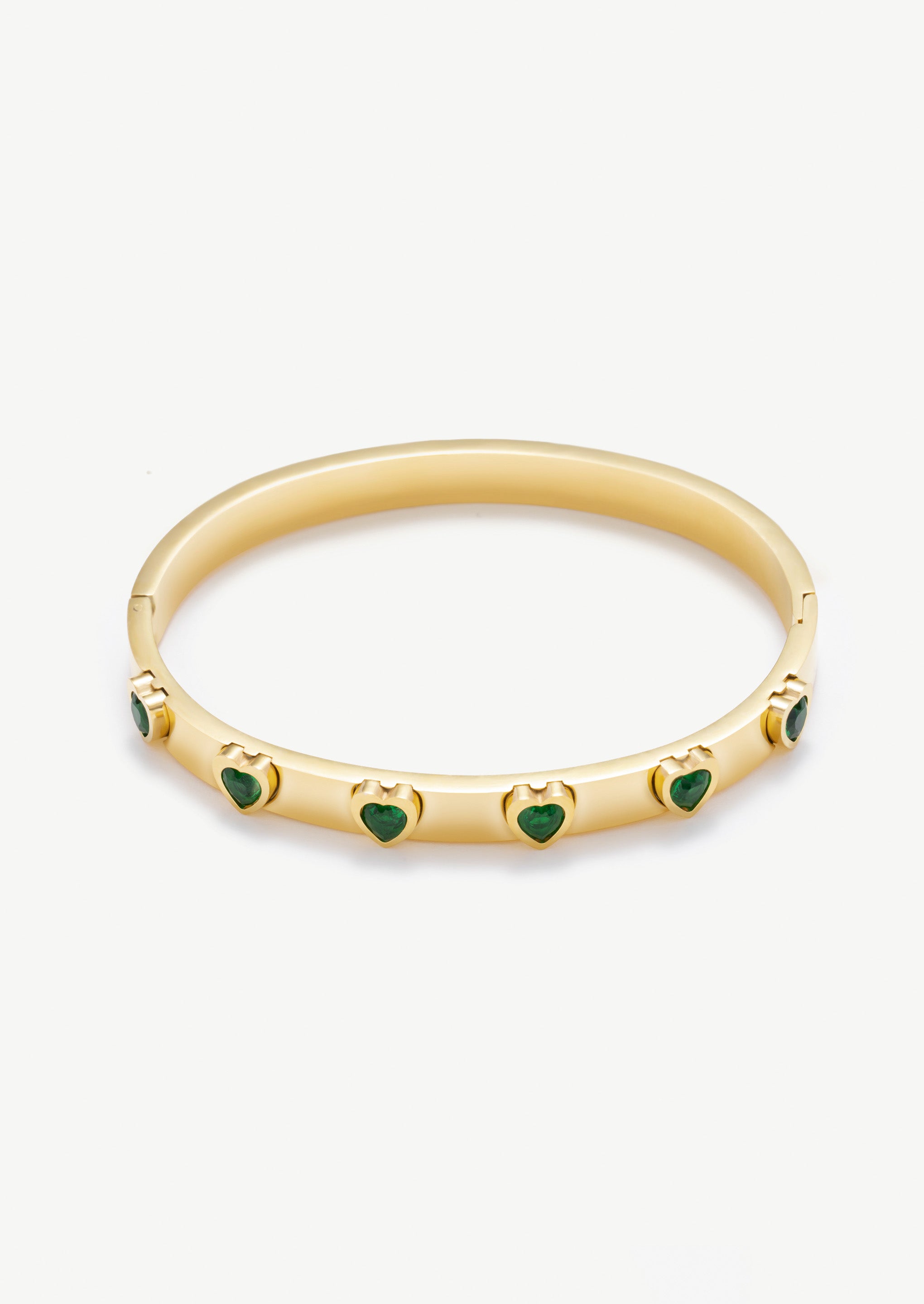 Heart Bangle Bracelet