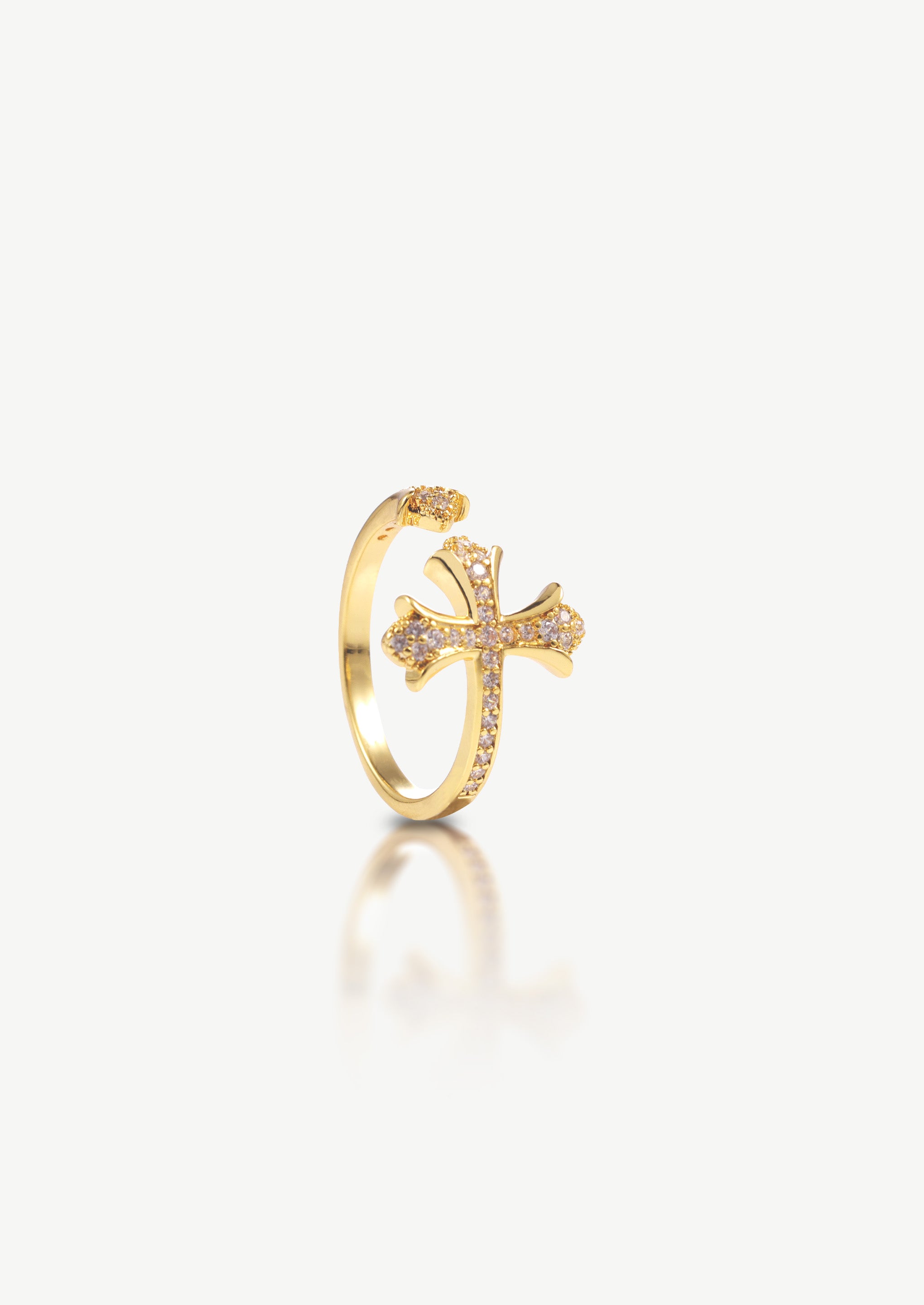 Pave Cross Ring