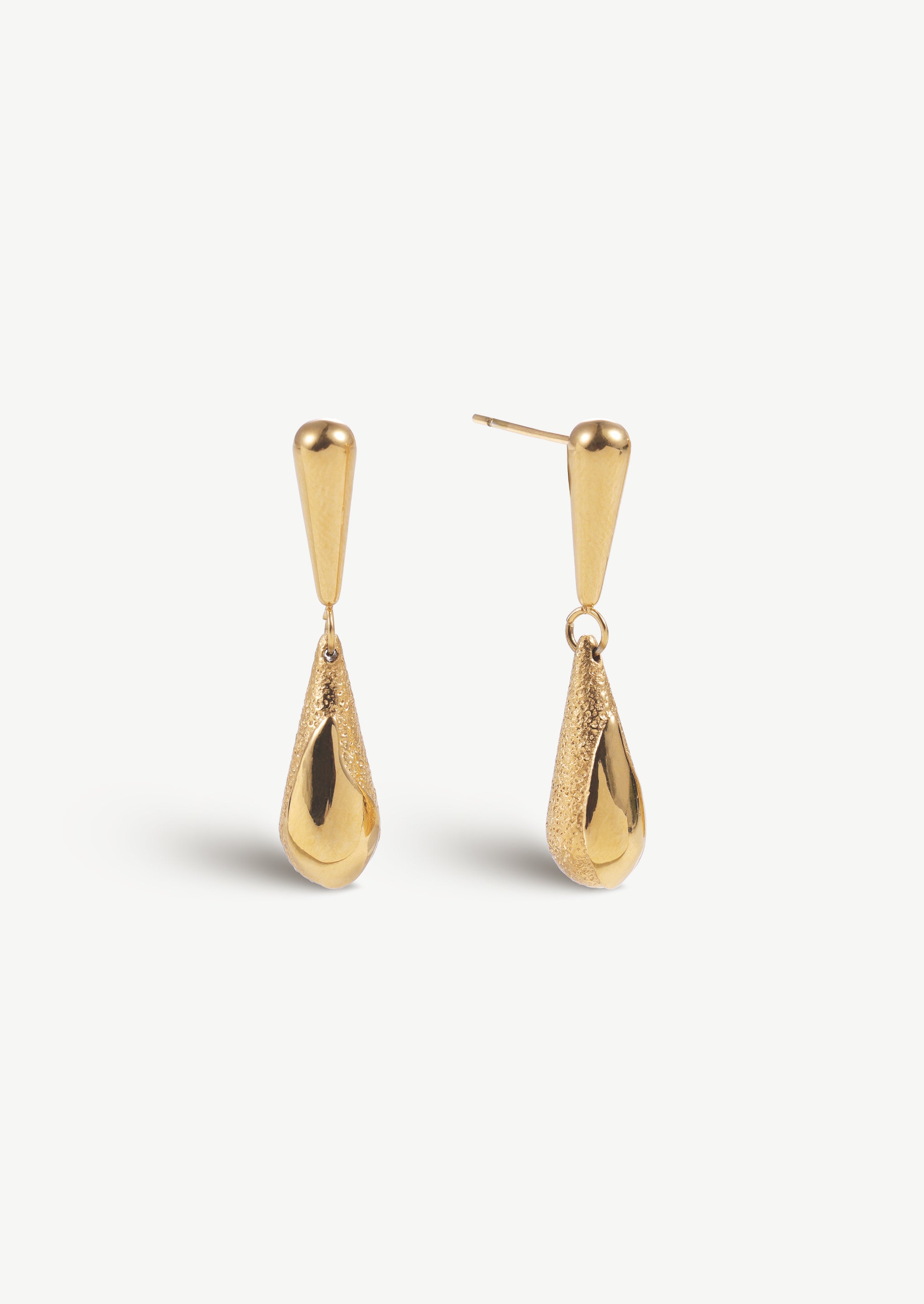 Textured Teardrop Earrings