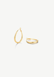 Large Oval Hoop Earrings