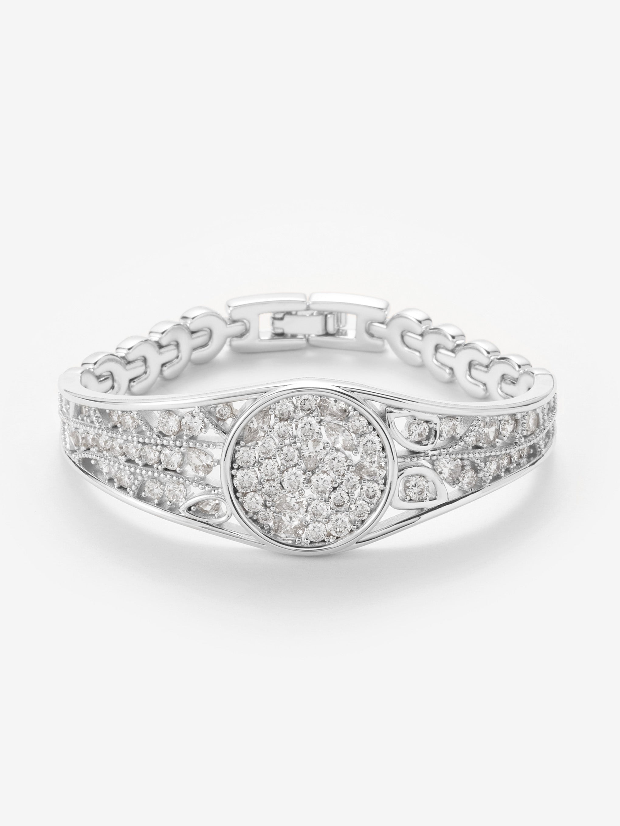 Watch Wide Bangle Bracelet