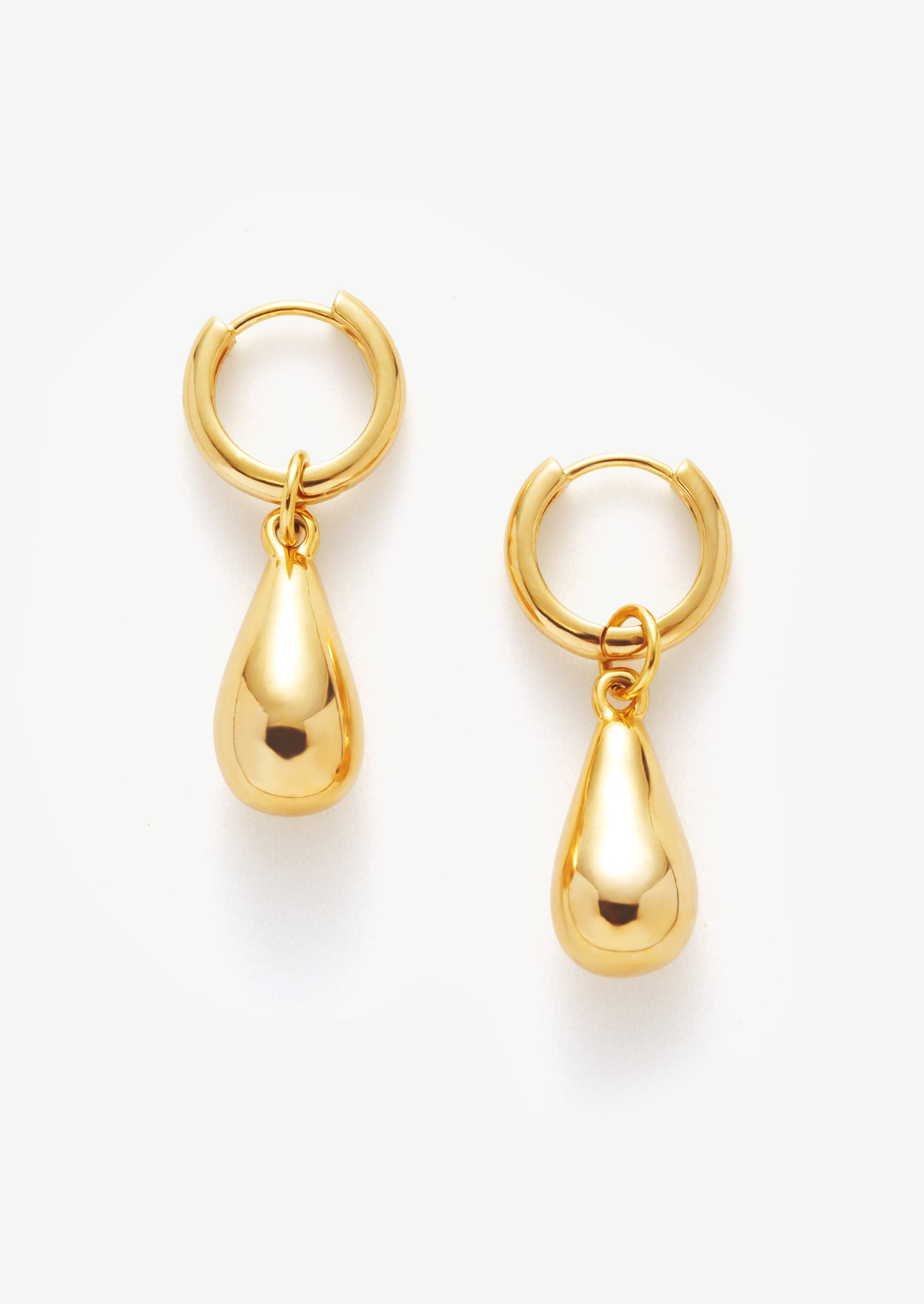 Boucles d'oreilles en forme de larme texturée 
