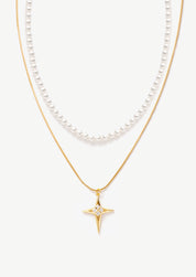 North Star Pearl Double Necklace