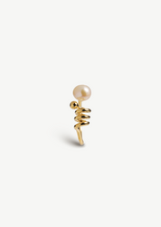 Spiral Pearl Ring