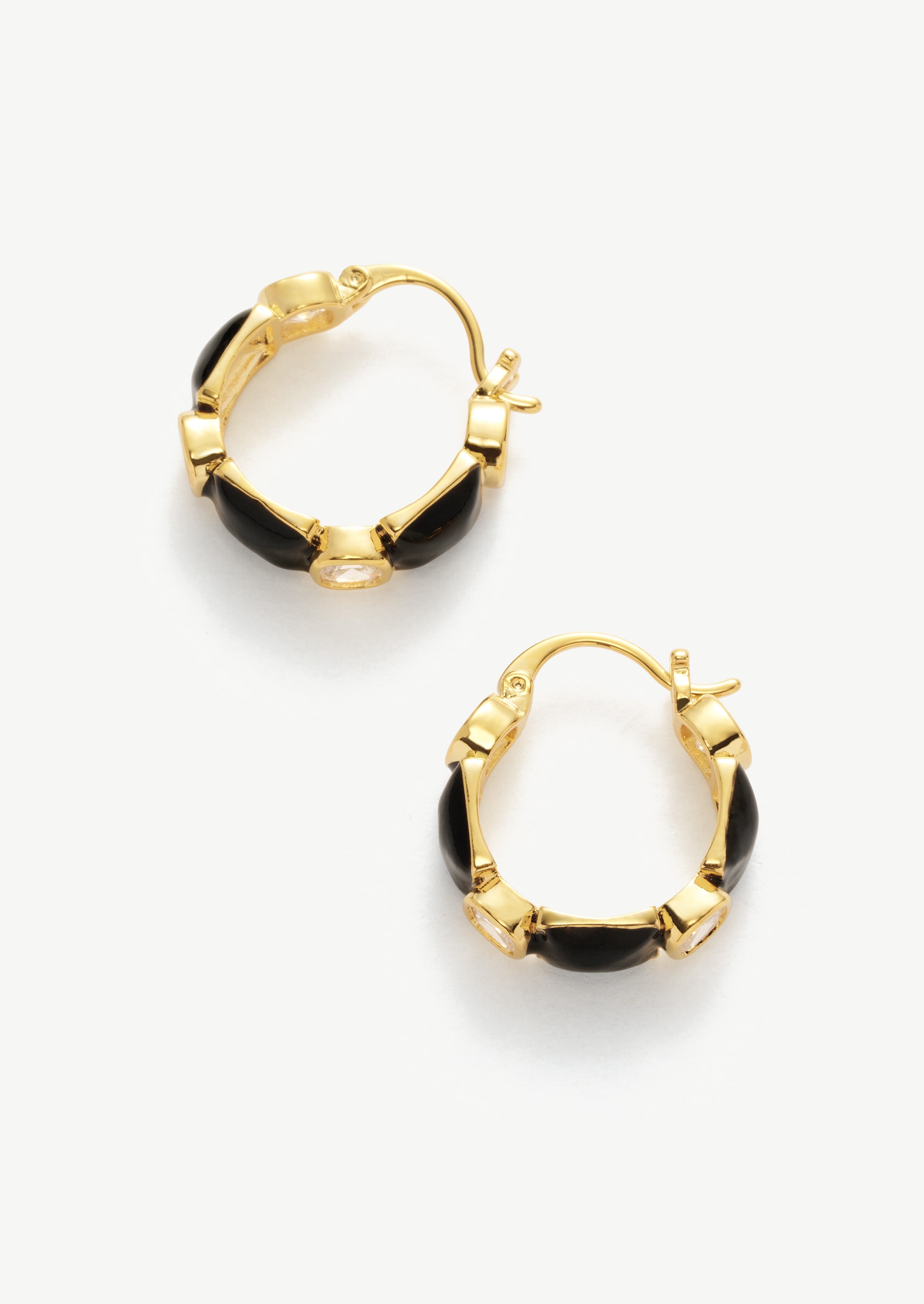 Boucles d'oreilles carrées tricolores 