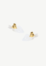 Crystal Heart Stud Earrings