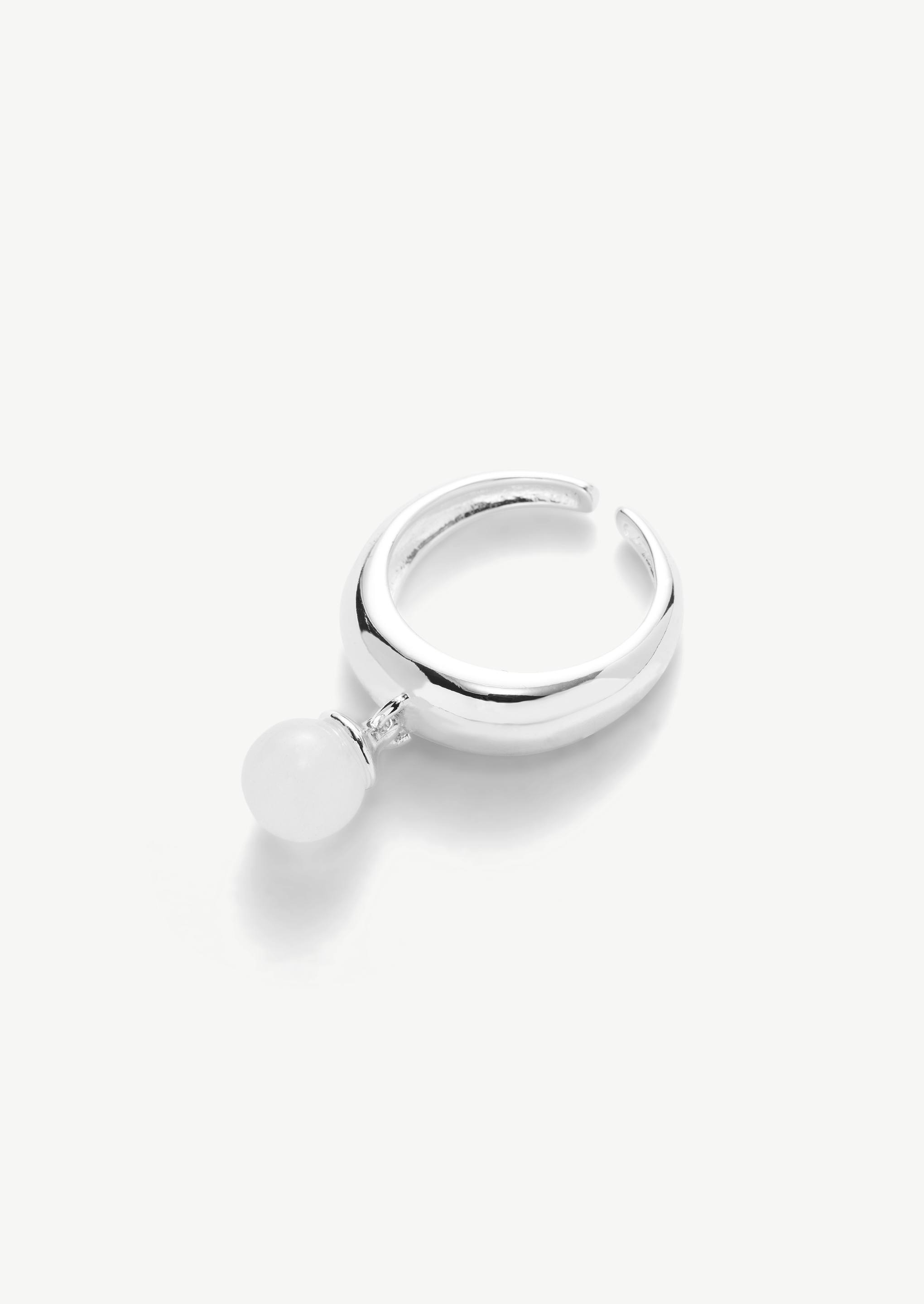 Button Crystal Stacking Ring