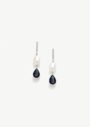 Pearl Gemstone Drop Earrings