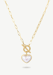 Shimmering Heart Pendant Necklace