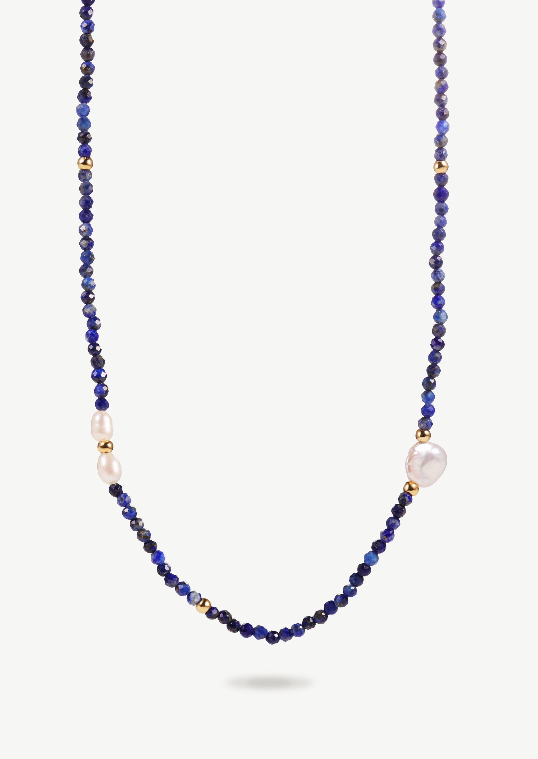 Mini Lazurite Beaded Necklace