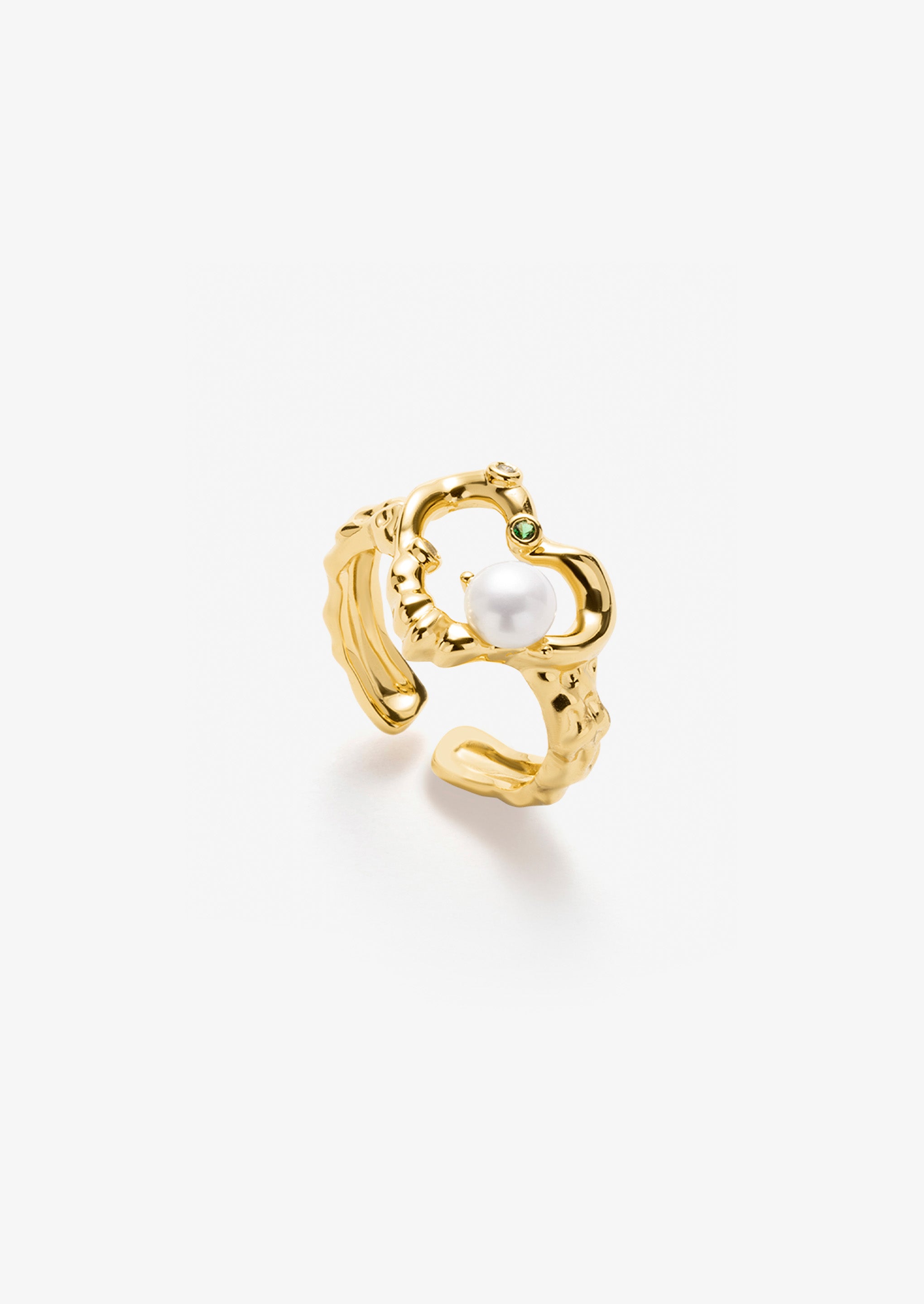 Perlenherzring 