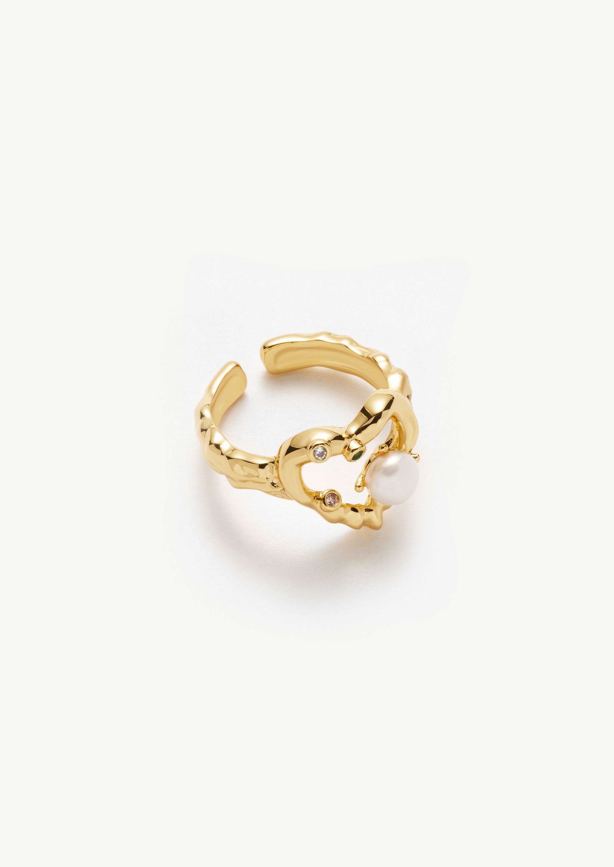 Perlenherzring 