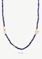 Mini Lazurite Beaded Necklace