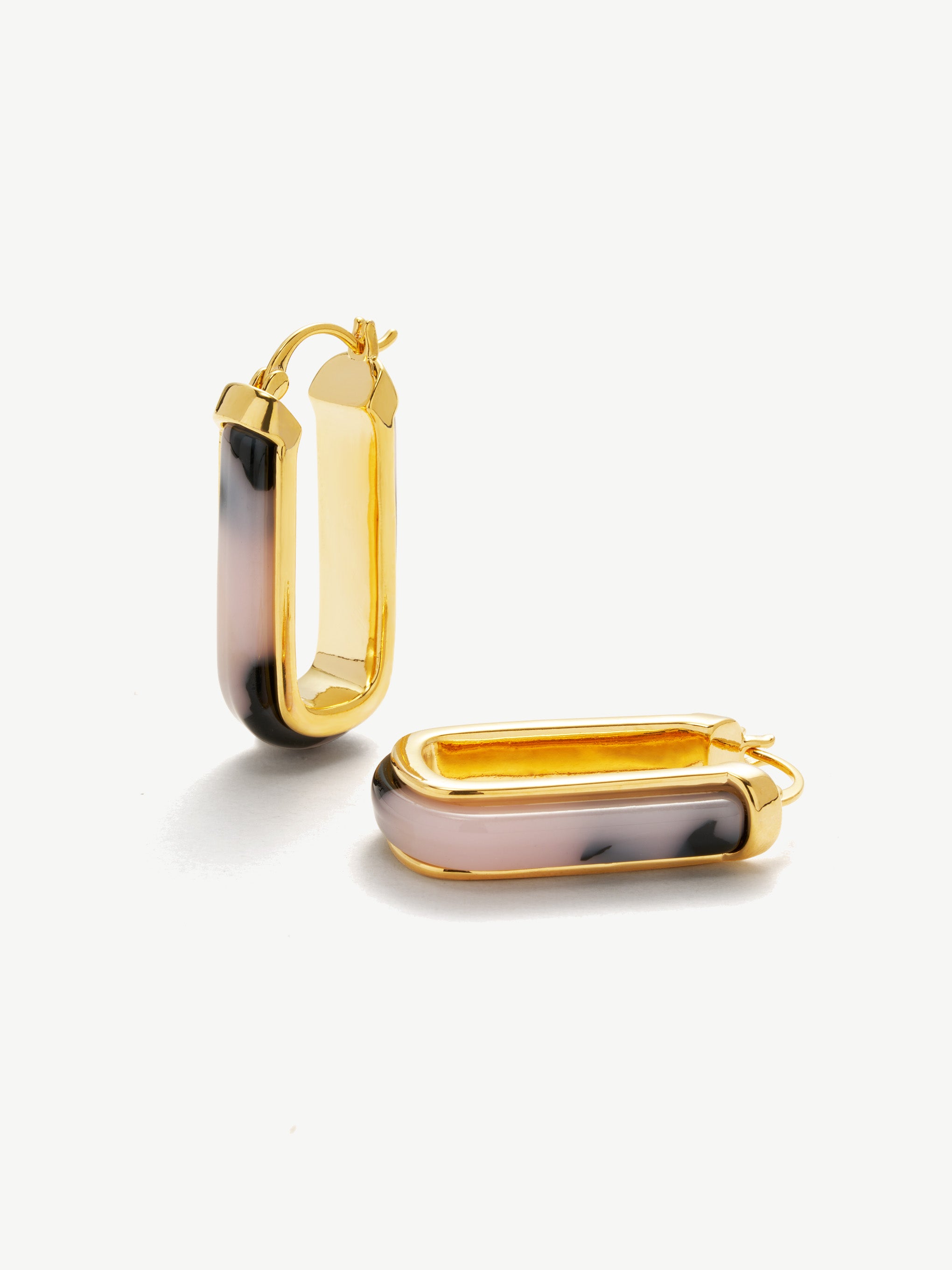 Gradient Square Hoop Earrings