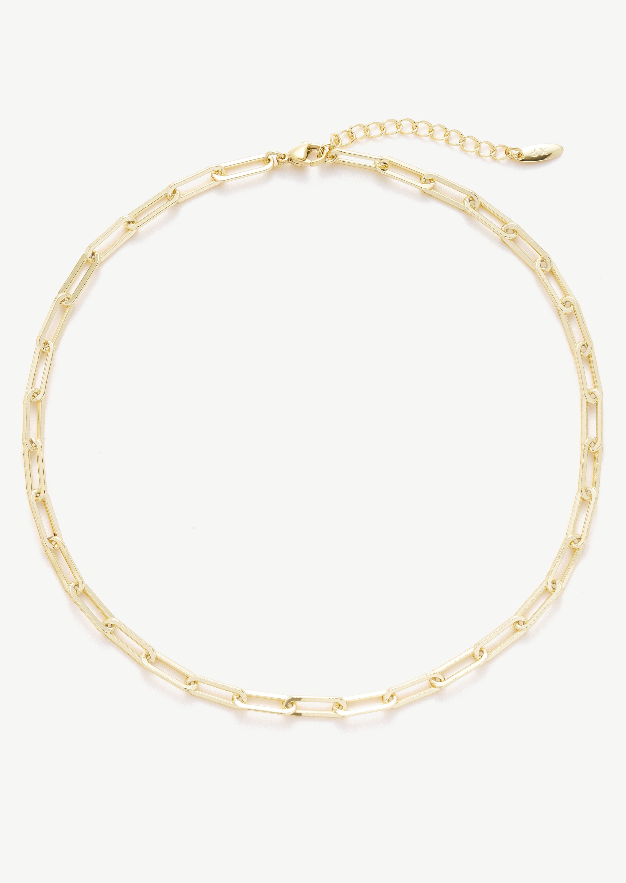 Gold Paperclip Chain Necklace