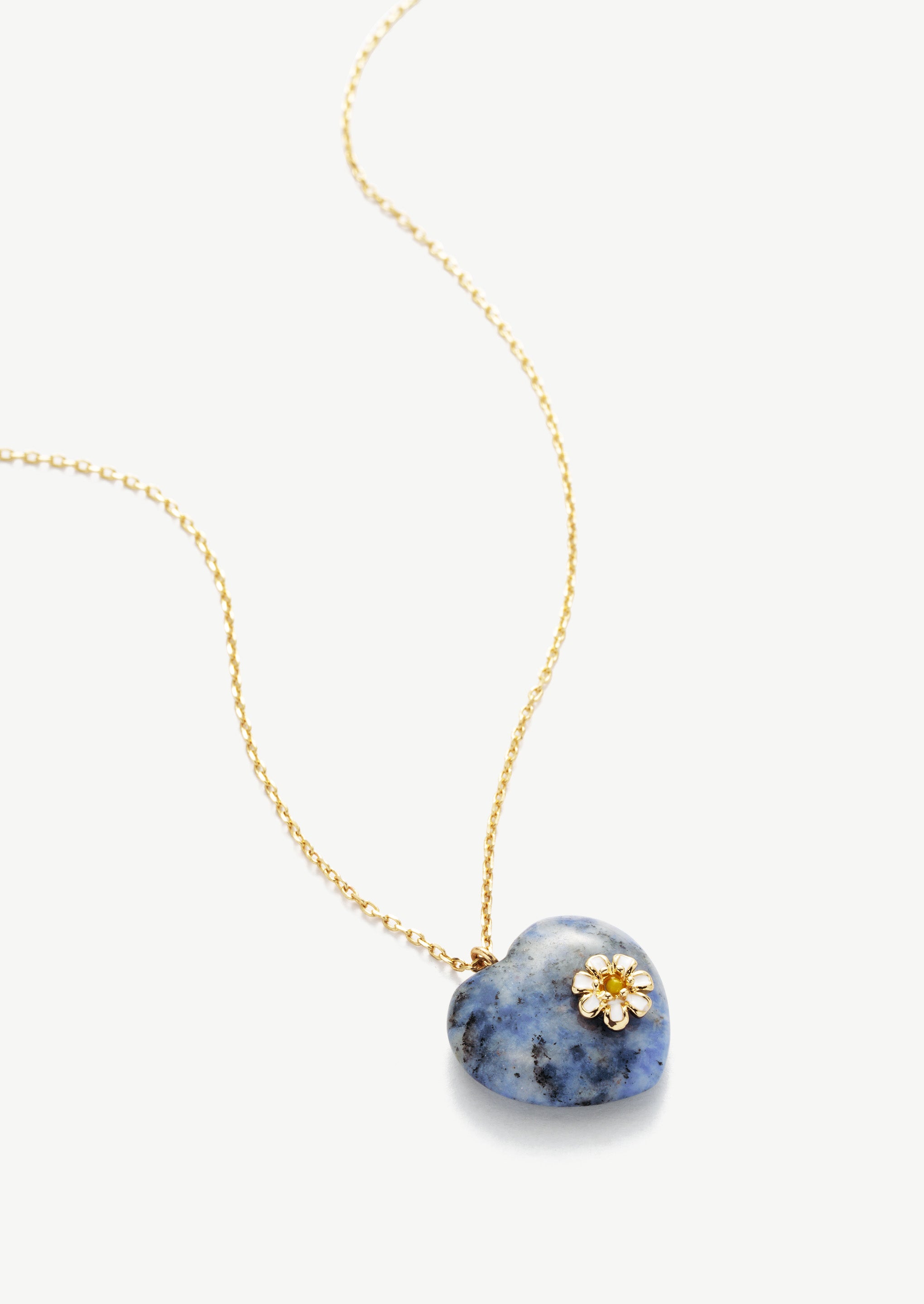 Blue Heart Pendant Necklace