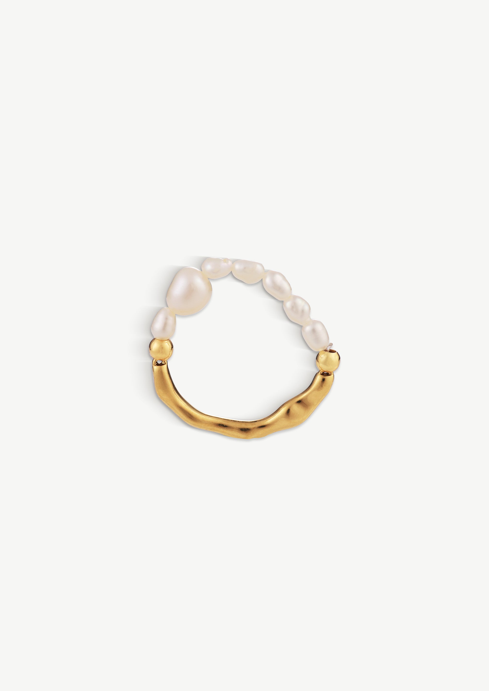 Irregular Pearl Mixed Ring