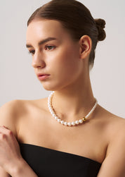 Graduated Pearl Beaded Necklace