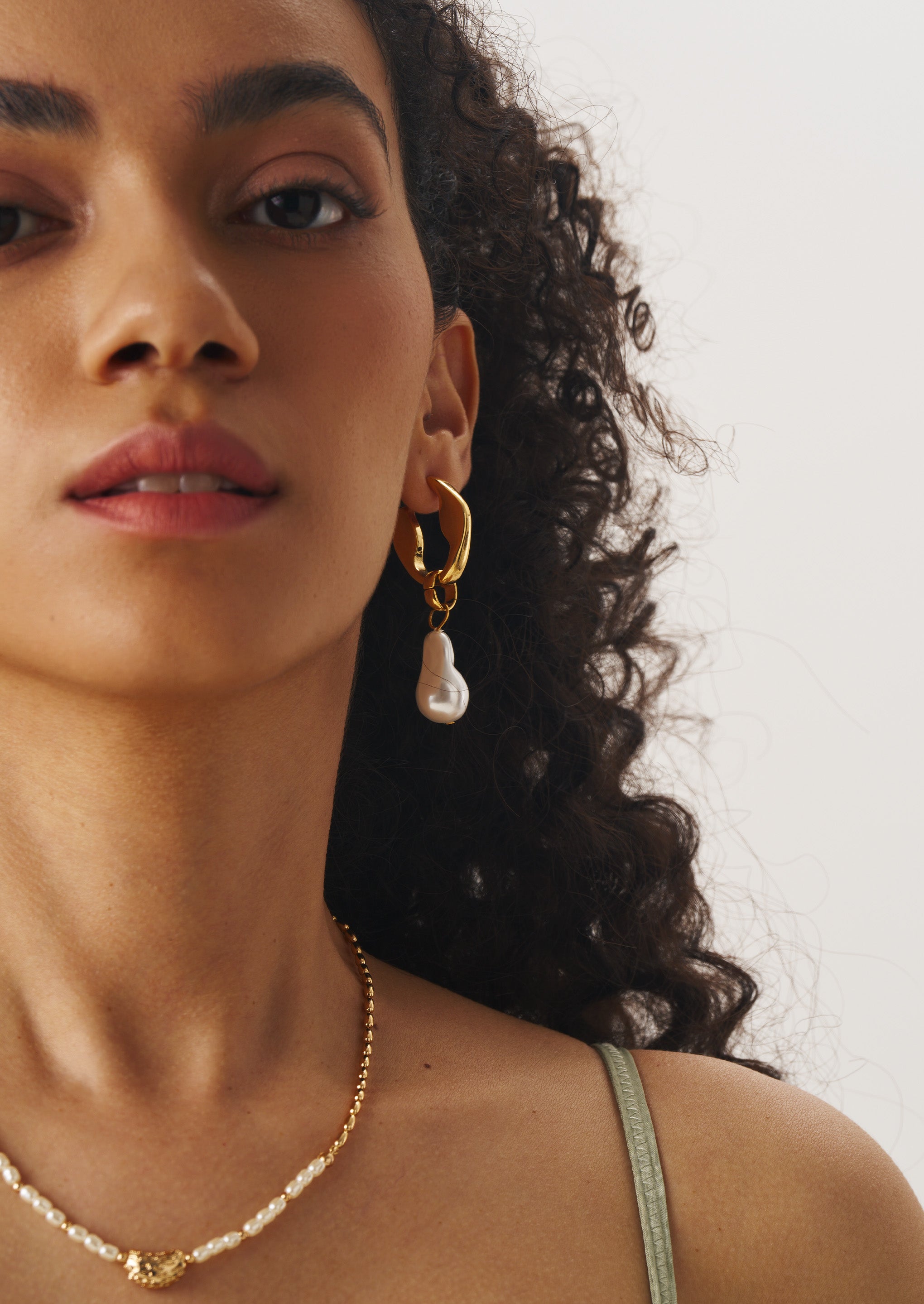 Boucles d'oreilles carrées tricolores 
