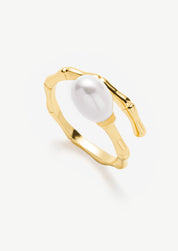 Pearl Open Wrap Ring