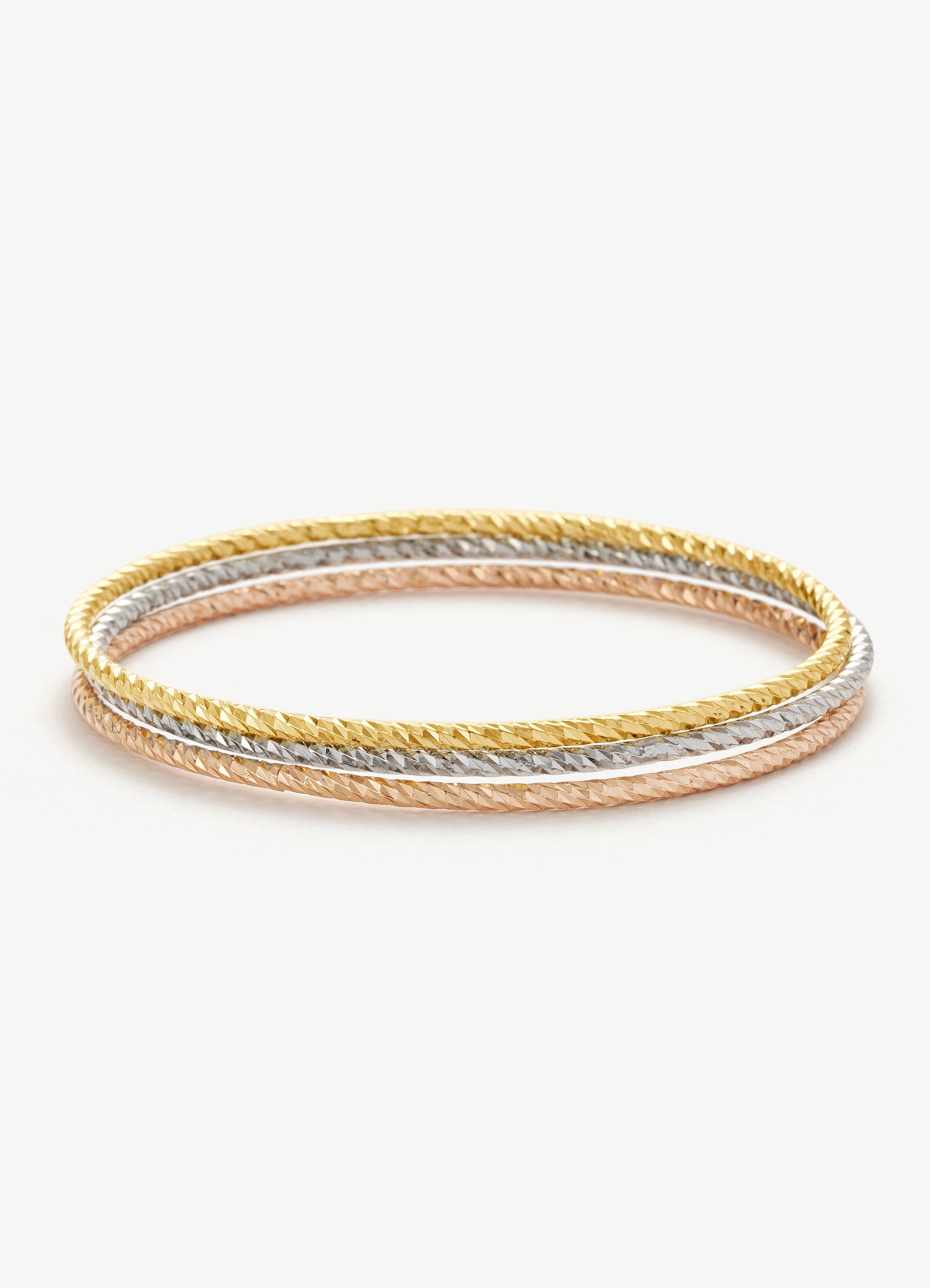 Classic Round Bangle Bracelet Set