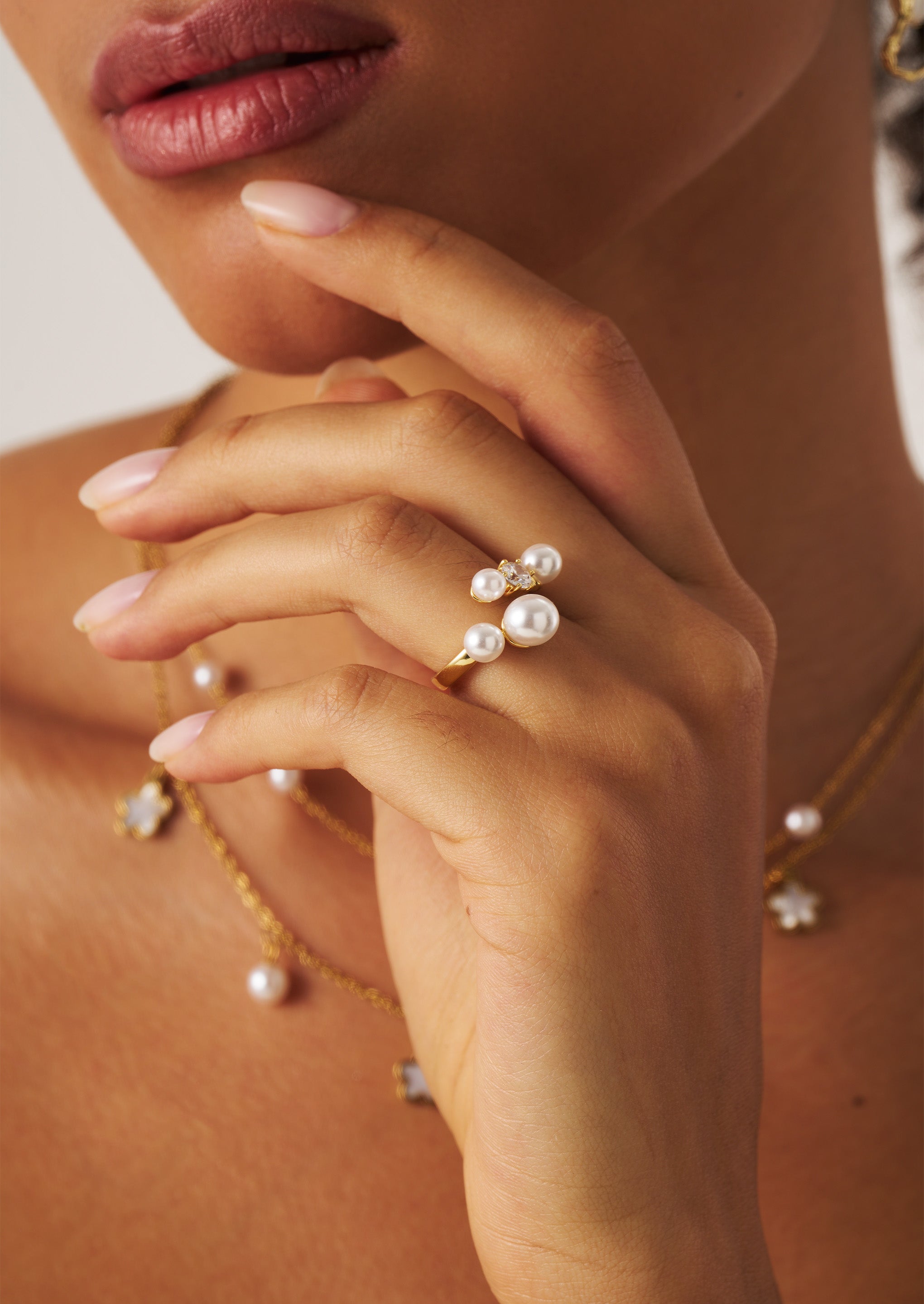 Pearl Gemstone Ring