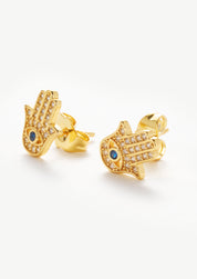 Hamsa Hand Stud Earrings