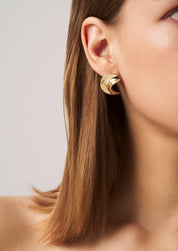 Squiggle Wavy Stud Earrings