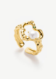 Pearl Heart Ring