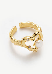 Pearl Heart Ring