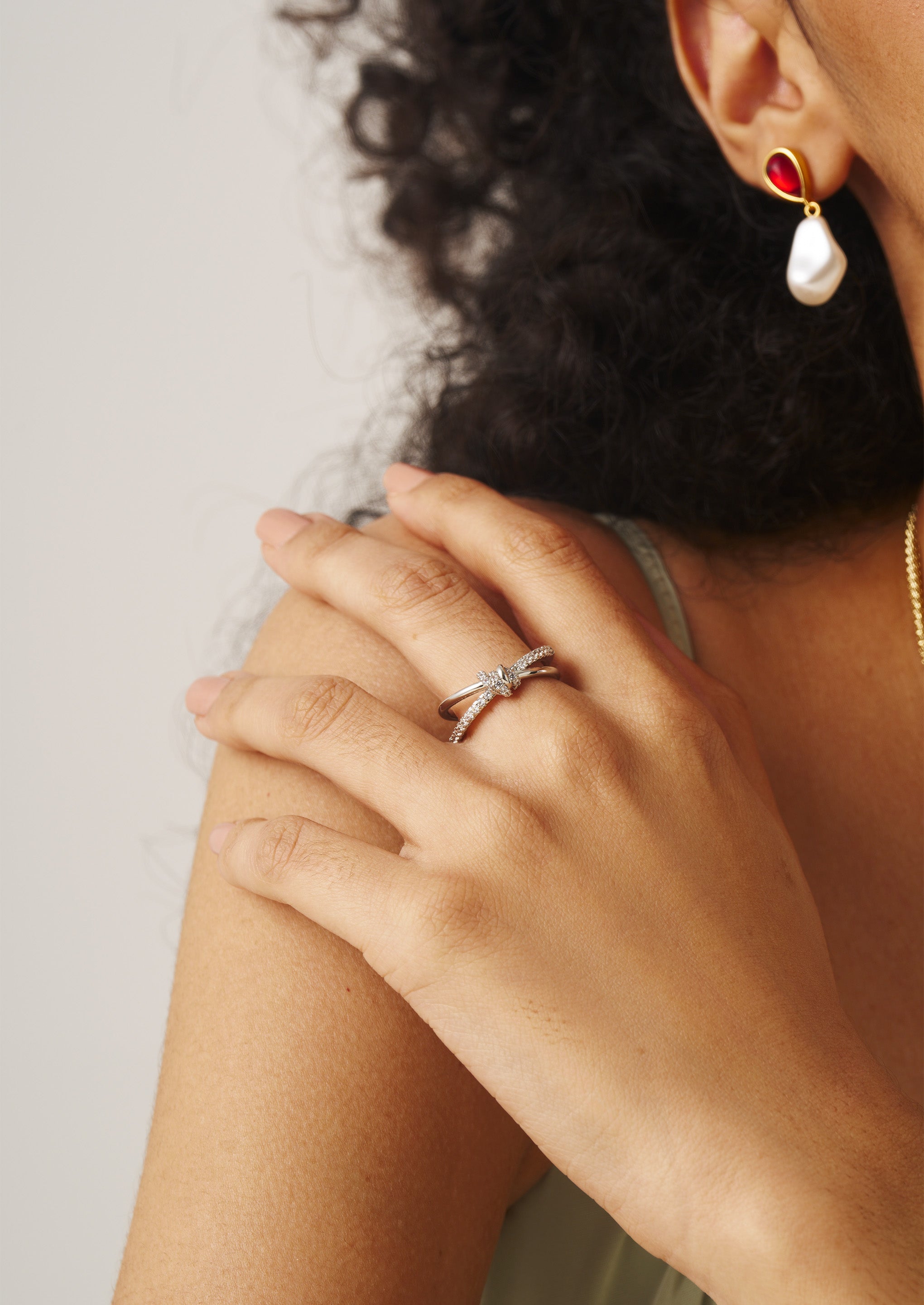 Pave Twist Ring