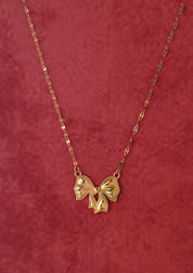 Bow Pendant Chain Necklace