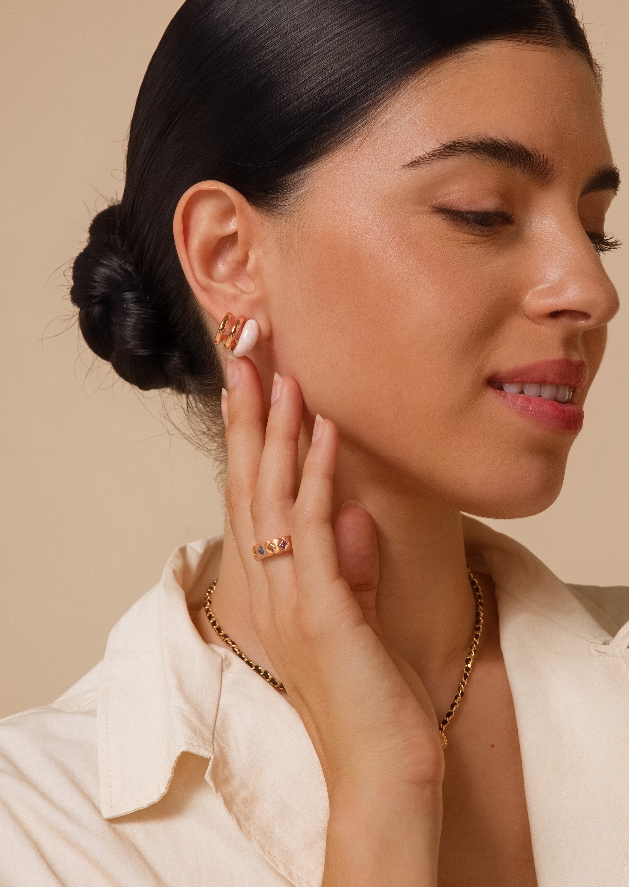 Coil Stud Earrings
