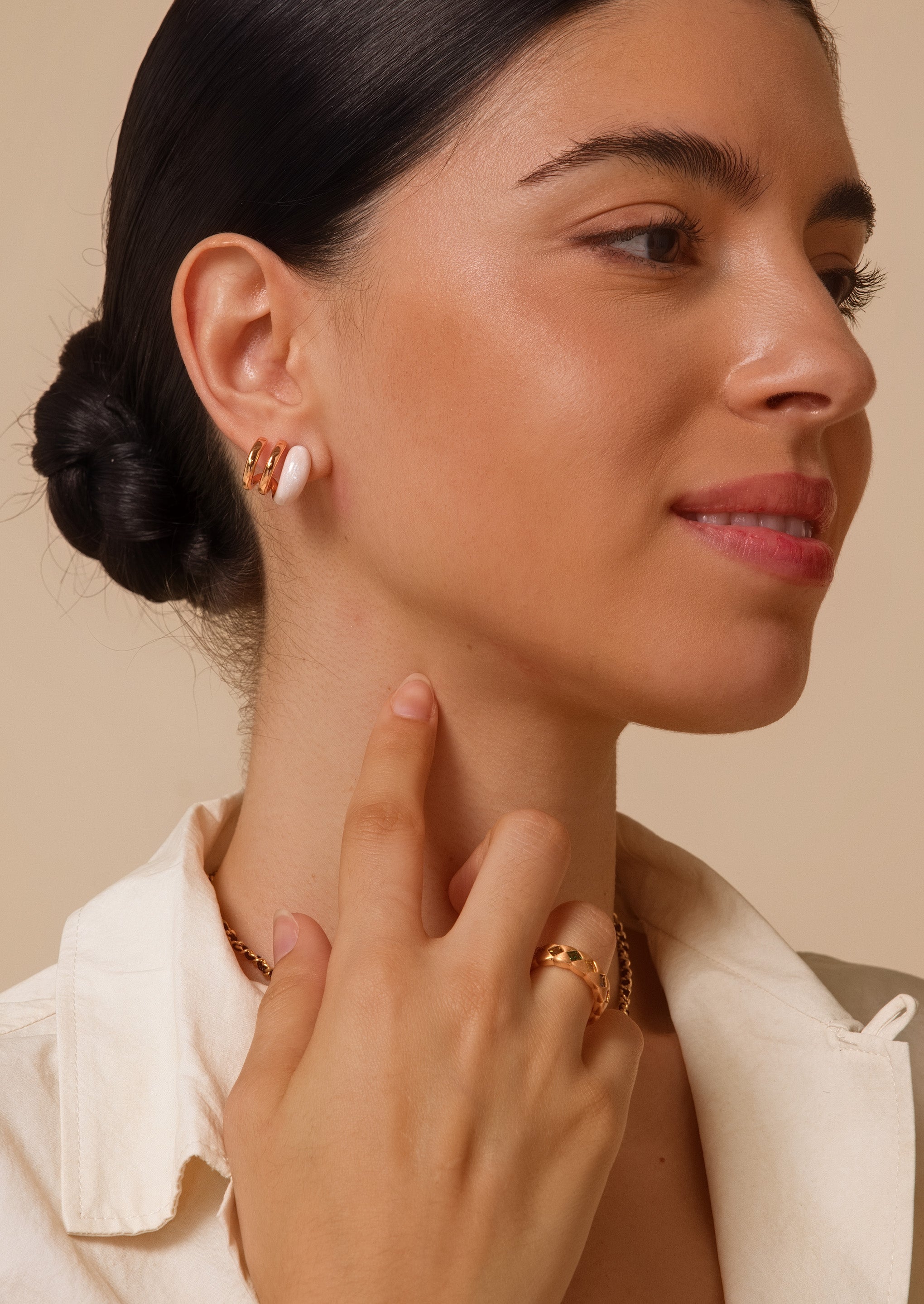 Coil Stud Earrings