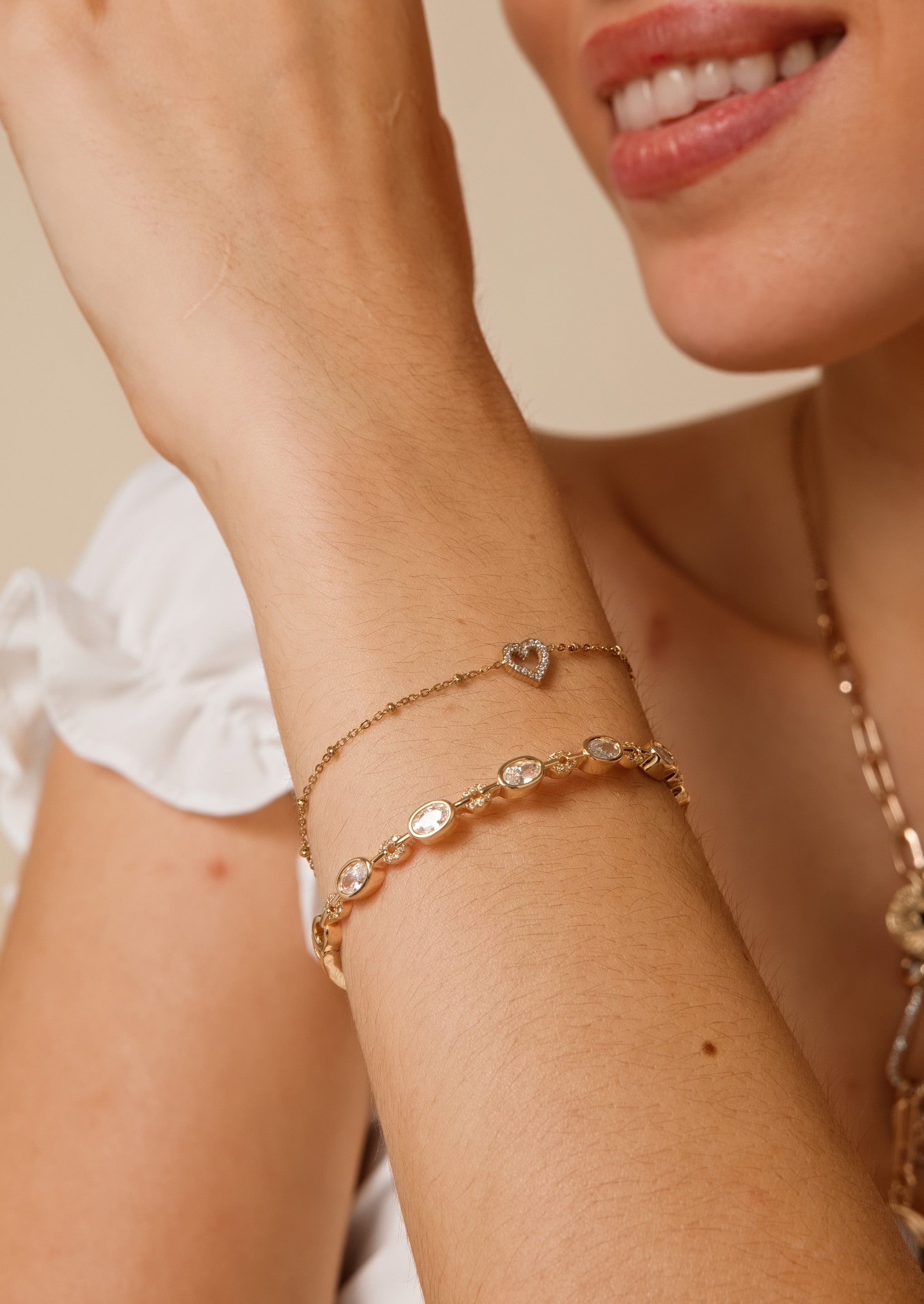 Pavé-Herz-Armband