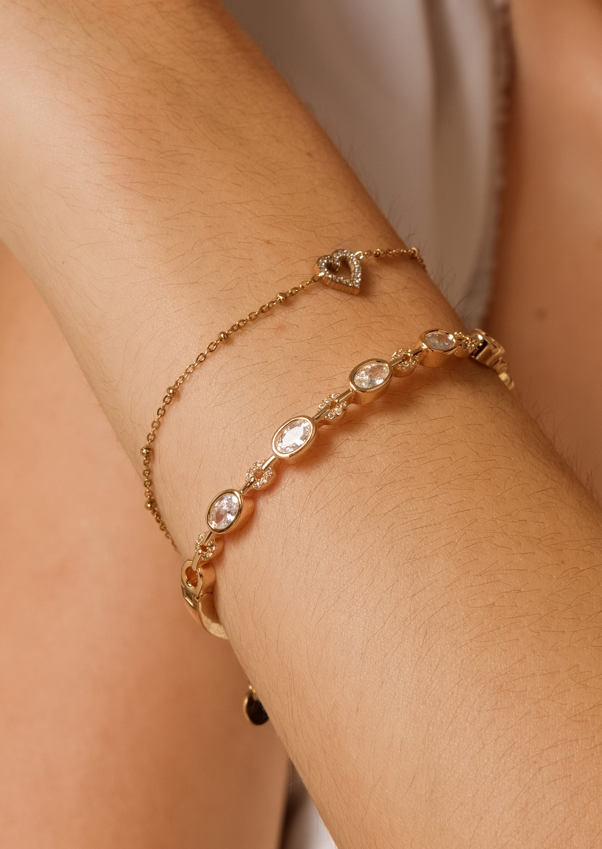 Pavé-Herz-Armband