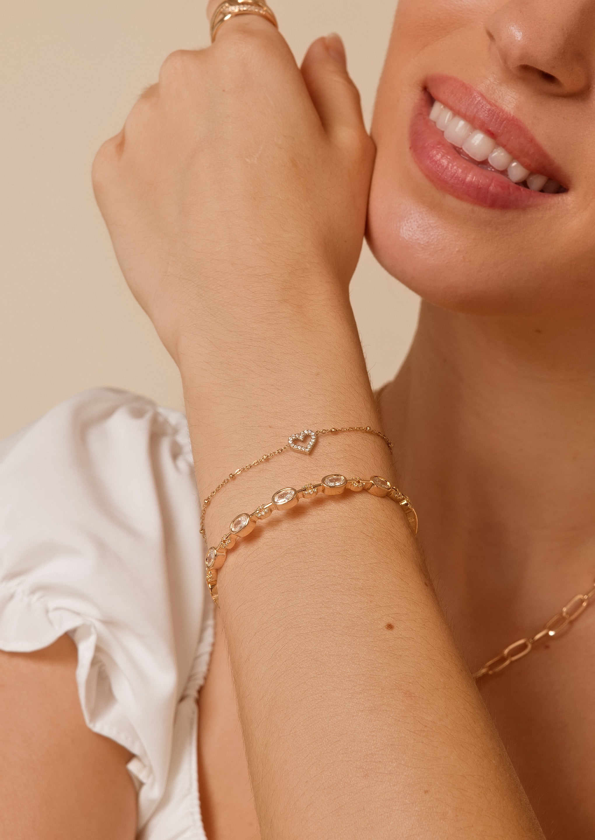 Pavé-Herz-Armband