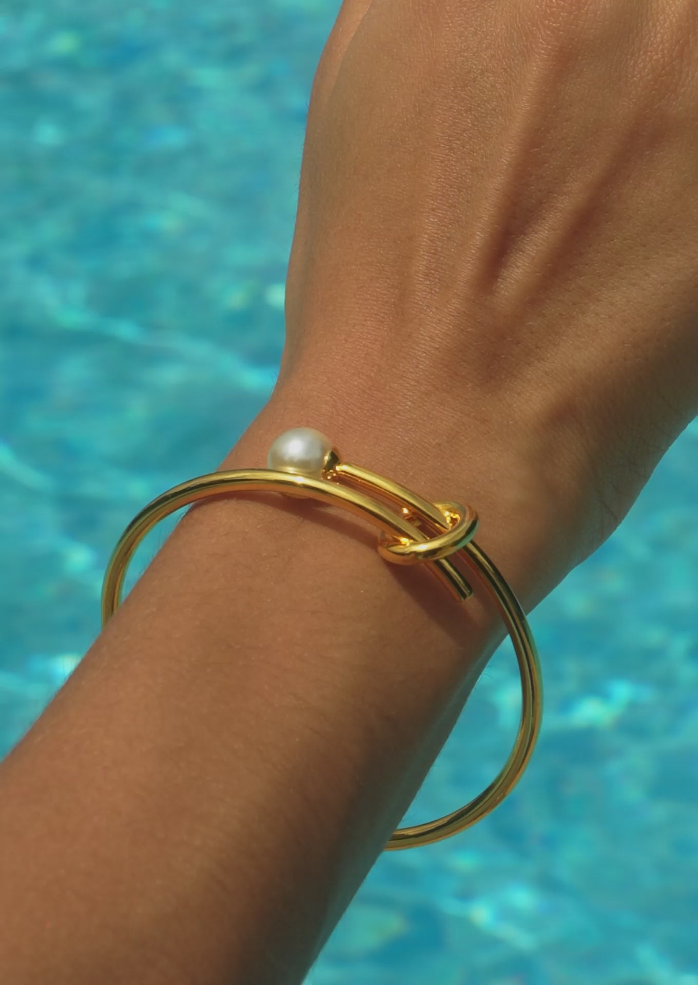 Pearl Twist Bangle