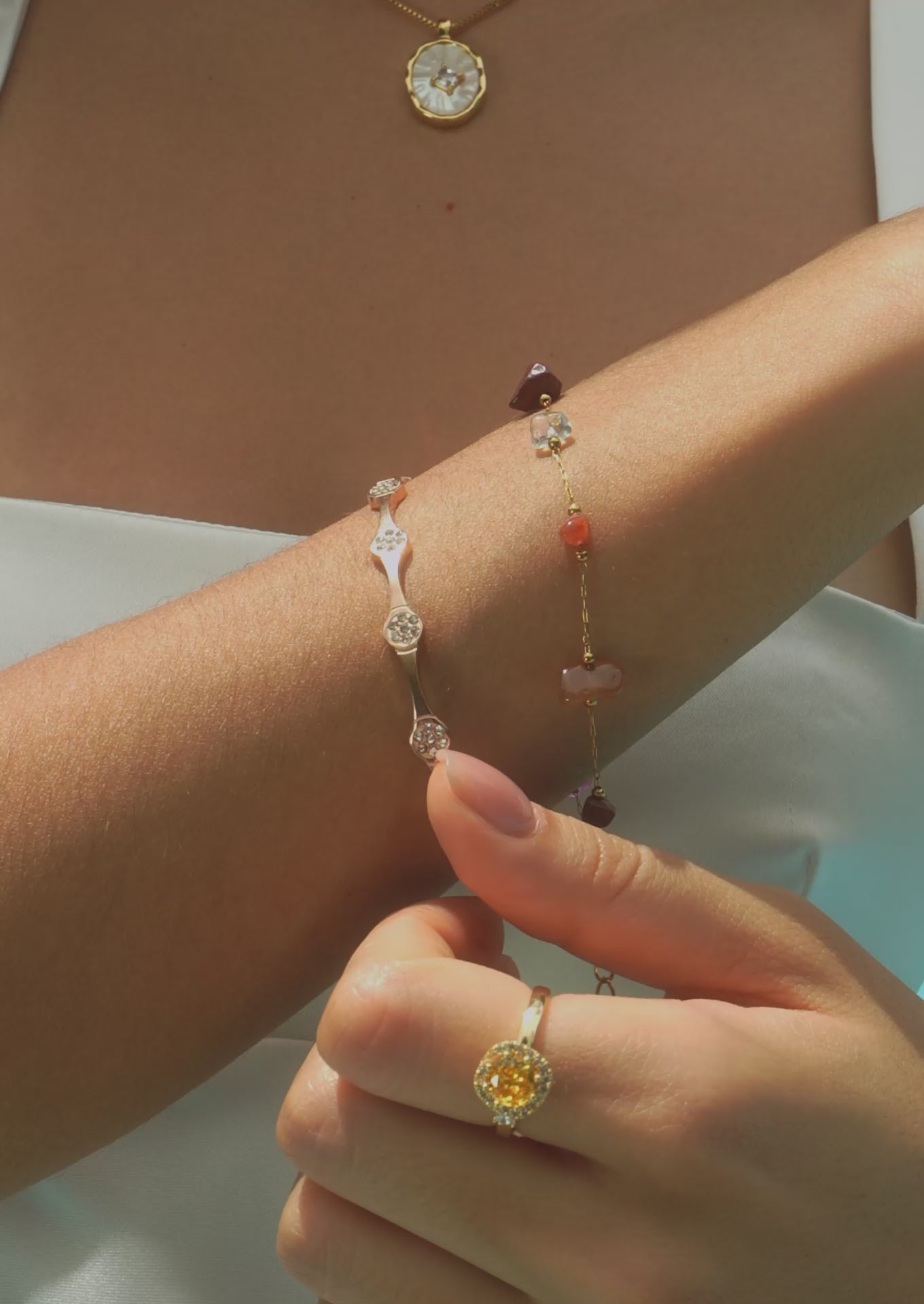 Multi Natural Stone Bracelet