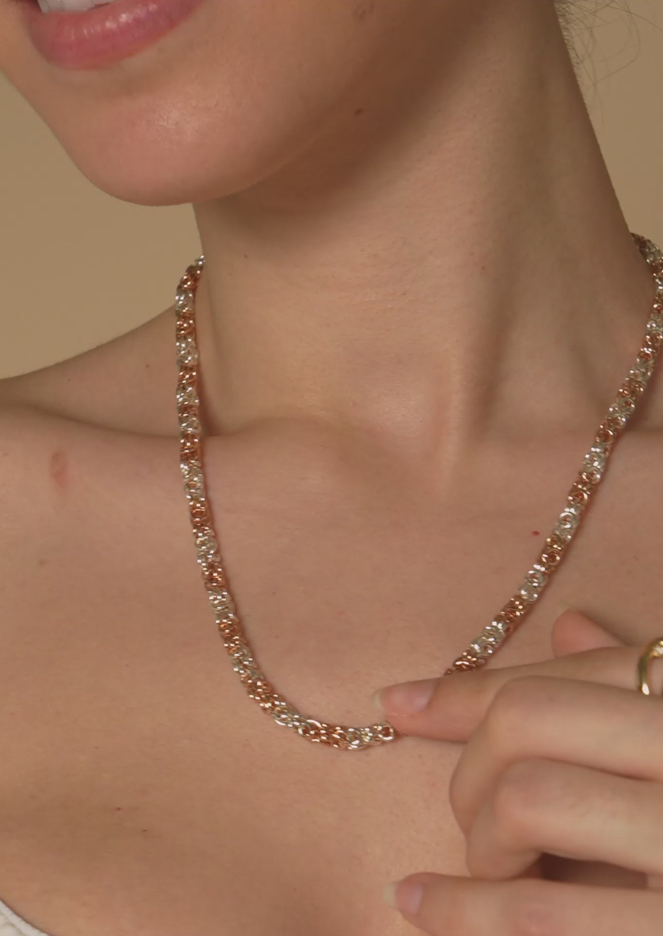 Duet Mixed Chain Necklace